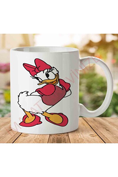 ART HEDİYE كوب ديزي داك مطبوع على الجانبين