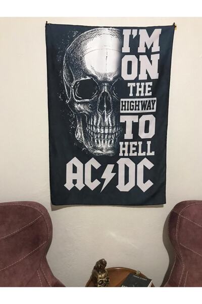 owl bag سجادة حائط بتصميم منقوش من ميتاليكا Ac-dc