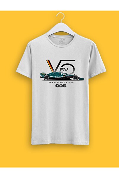 FANBOX SHOP Μπλουζάκι Unisex Sebastian Vettel F1 Team Logo