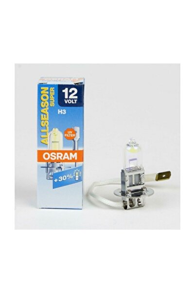 Osram 12v H3 55w Allseason %30 Fazla Sarı Işık Far Ampulu 64151als (1 Adet)