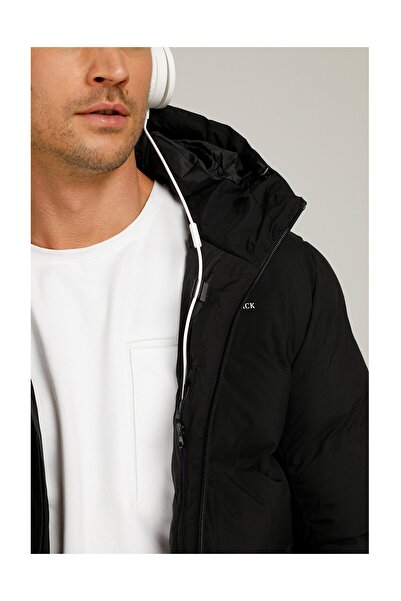 lumberjack Nolan Coat Erkek Siyah Şişme Mont