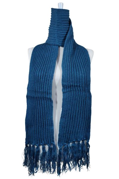 PAKER GİYİM Women's Turquoise Tassel Detailed Thessaloniki Knitted Scarf Pkr109396