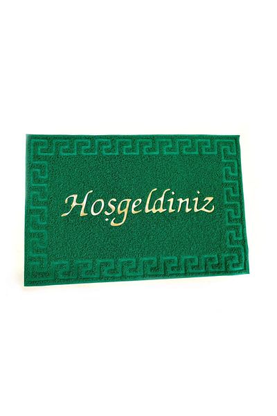 bademlerhali Bun venit scris Covoraș de ușă Culoare verde 40x60cm Model