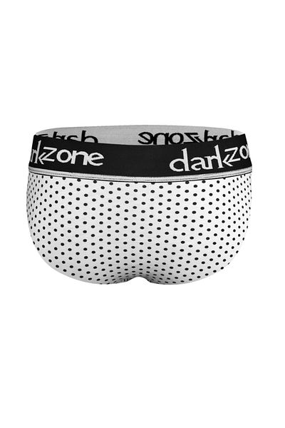 darkzone Ανδρικό slip πουά λευκό