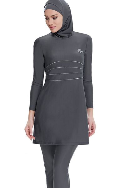 Adasea Πλήρως καλυμμένο Hijab Μαγιό Anthracite