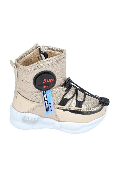 M.P. 2123327 Золоті черевики з термокурки для дівчинки