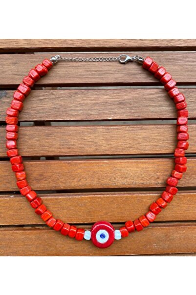 wanwa aksesuar قلادة عين الشر الحمراء