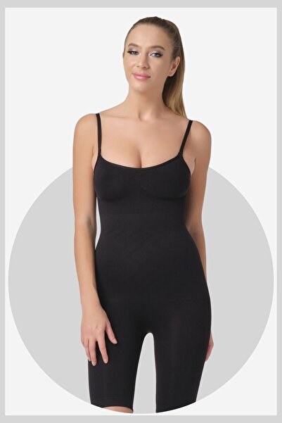 jilly jo مشد نسائي بحزام أسود بطول كامل 9s10