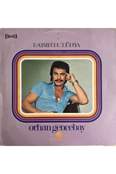 mazi plak Orhan Gencebay Batsın Bu Dünya Orijinal Dönem Baskı 33'lük Plak