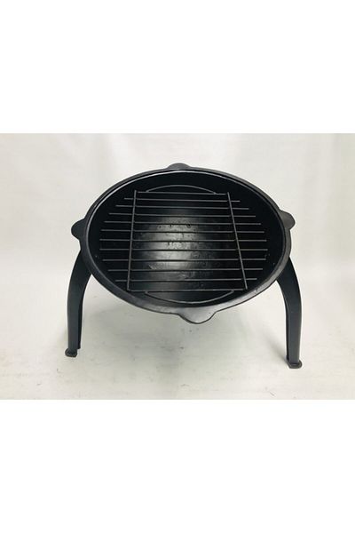Fatih Ural Döküm Round with Fire Pit Foot
