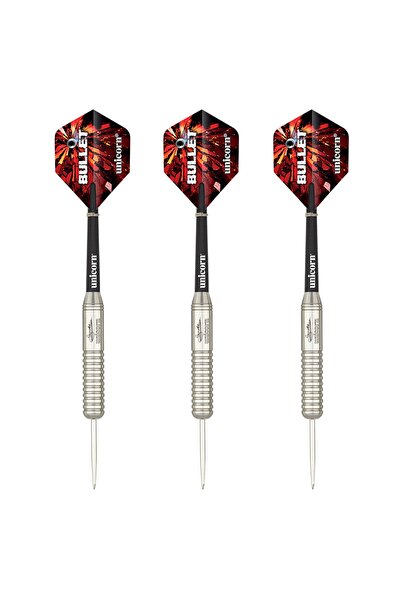 UNICORN Gary Anderson Bullet Paslanmaz Çelik 23gr Çelik Uçlu Dart Oku Seti