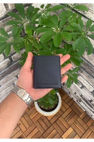 GUARD Navy Blue Men's Wallet - Double Python, Coin Compartment