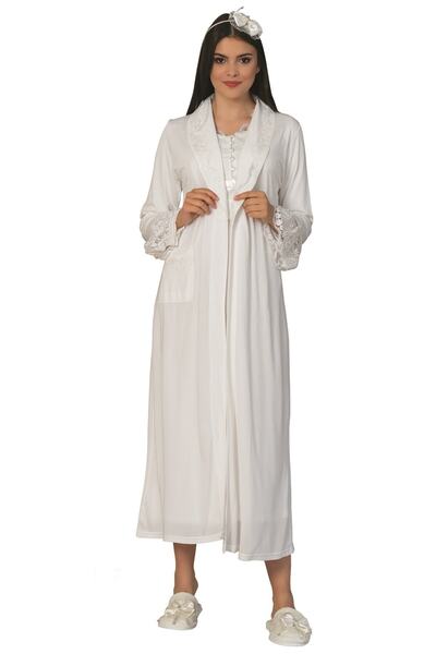 By Mecit Pijama طقم حمل نسائي من إكرو مكون من 6 قطع