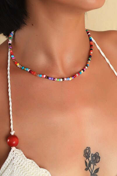 Lade Colorful Necklace with Bead Detail