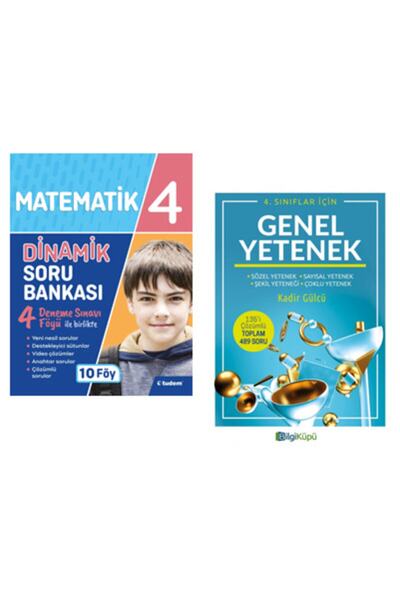 Tudem Yayınları 4. Sınıf Matematik Soru Bankası+genel Yetenek Kitabı