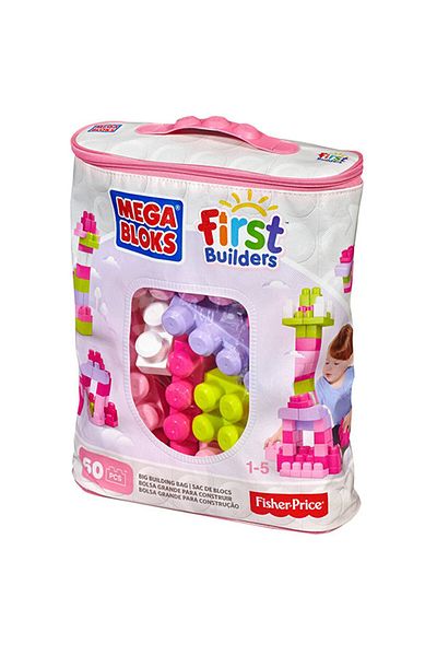 Mega Bloks First Builders 60 Piece Block Bags Pink Dch54 U238833 /