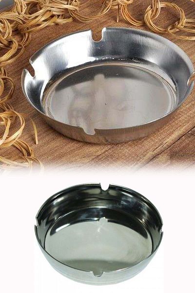 Binbirreyon Metal Ash Tray Quality Long Lasting 2 Pieces Dh043