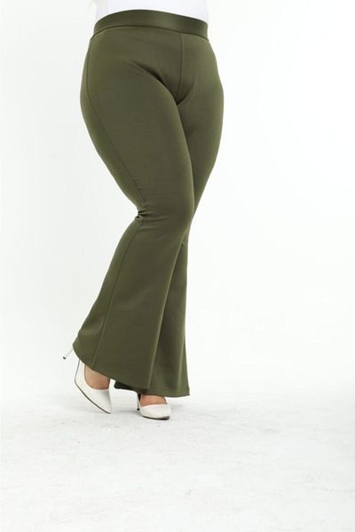 Esina Women's Diving / Scuba Fabric Trousers Flared Leg