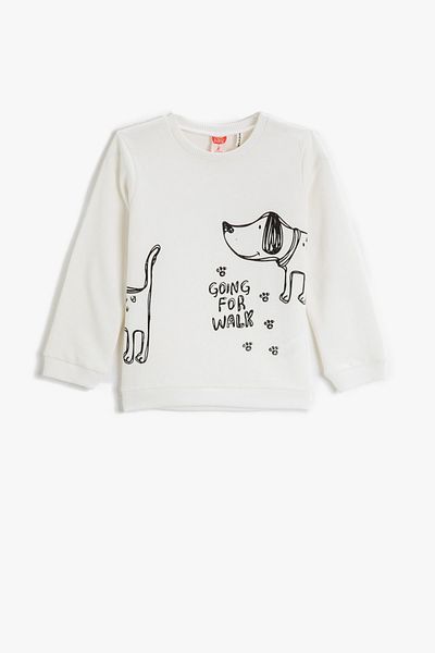 Koton Dog Printed Sweatshirt