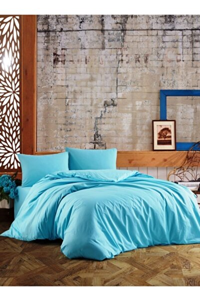 NİVEMESHOME طقم غطاء لحاف مزدوج باللون الفيروزي