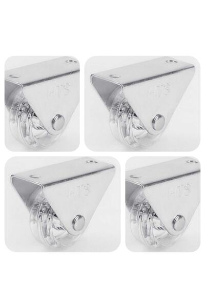 ARON Hts112 Tekerlek Sehpa Masa Büro Ofis Mobilya Tekerleği 4cm Sabit Şeffaf ...