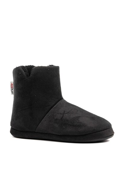 MUNUM Redplay Μαύρα Ανδρικά Οικιακά Παπούτσια Home Slippers Home Boots