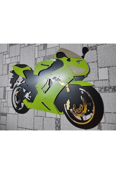 Kawasaki Ninja Motor Çok Katlı Pleksi Ve Mdf Panel Tablo