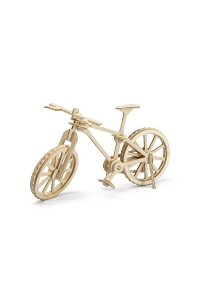 Genel Markalar Ahşap Maket Eğitici Dekor Oyuncak 3d Puzzle Bisiklet