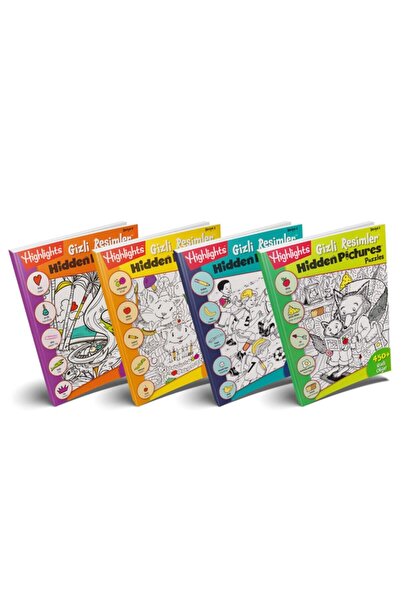 Dikkat Atölyesi Yayınları Hidden Pictures Gizli Resimler (4'lü Set)
