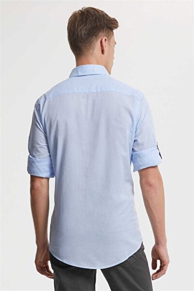 Lee Cooper Erkek Vual U.Kol Gömlek Mavi 192 LCM 241011