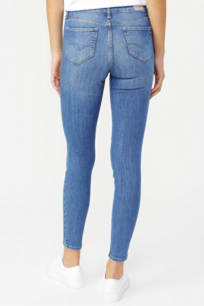 Lee Cooper Kadın Rcy Jamy Skinny Highrise Fit Jean Pantolon Agora Light 202 LCF 121041