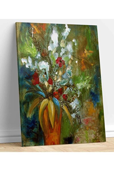 StellaStore Vazoda Çiçekler Natürmort Kanvas Tablo