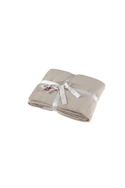 Dolce Bonita Home Cotton TV Blanket 127x155 Basic Beige