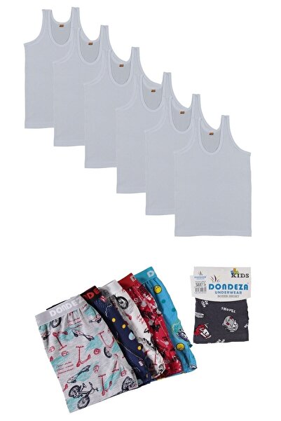 jilly jo Πολύχρωμο εσώρουχο για αγόρι και σετ μπόξερ 6 τεμαχίων