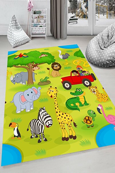 YSMHOME Çocuk Odası Kaymaz Taban 3d Halı