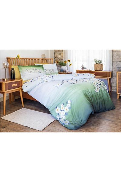 Özdilek Dafdoil Green Single Printed Blanket