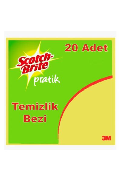 Scotch Brite Sarı Temizlik Bezi 20'li