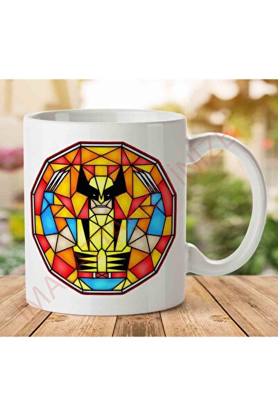 ART HEDİYE كوب Stain Bub Wolverine Window X للرجال مطبوع على الجانبين