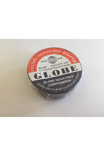 Globe Elektrik Bandı Siyah 1 Adet 0.13mm X19mm X 10 Yds
