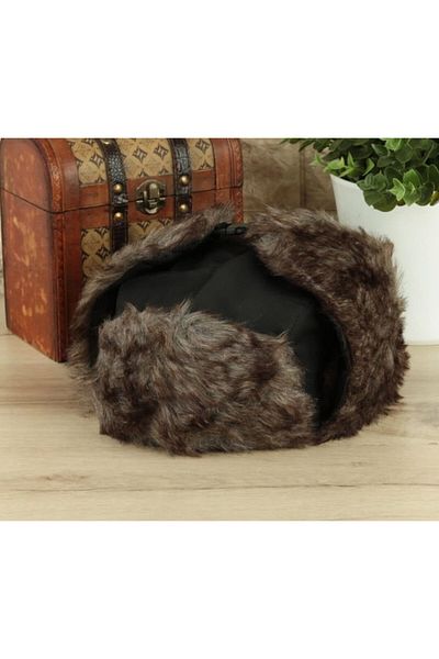 Granz Kostan Aksesuar Furry Pilot Hat