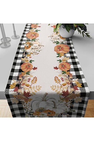 SH Seray Home عداء اليقطين الأبيض منقوش باللون الأسود