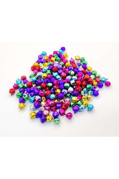 yiğit aksesuar Mixed Color Handle Bell, Bell, Rattle, Metal Amigurumi Bell 30 Pieces