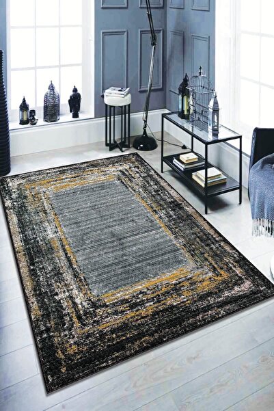 NeluxHome Dijital Baskı Kaymaz Taban Makinede Yıkanan Vintage Halı Ar121