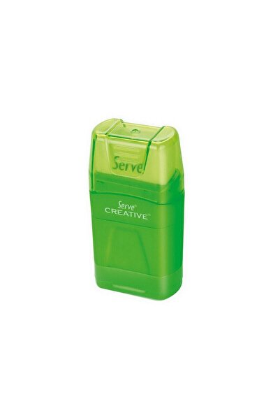 Serve Creative Silgili Kalemtraş Fosforlu Yeşil