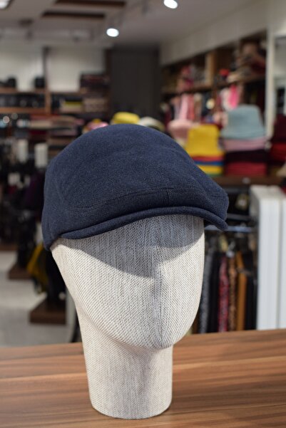 Göksu Şapka قبعة مطاطية للرياضات الشتوية باللون الأزرق الداكن للرجال