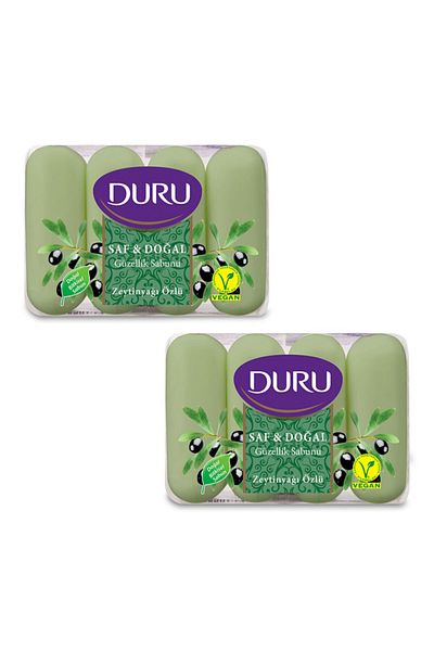 Duru Pure & Natural Welded Olive Oil Extract 8 Pieces Beauty Soap 2x280gr
