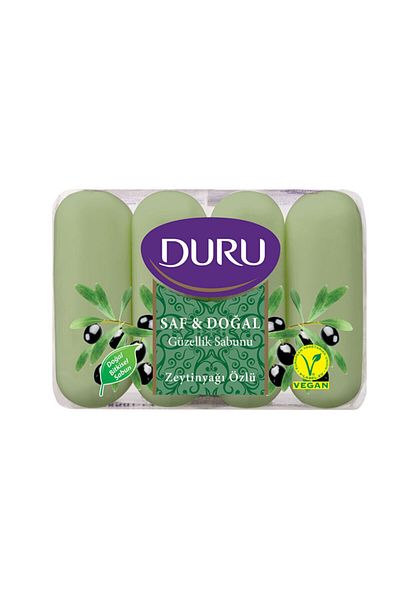 Duru Pure & Natural Welded Olive Oil Extract 8 Pieces Beauty Soap 2x280gr