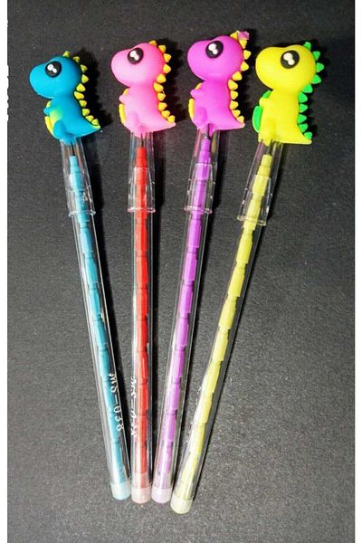 Pippa Cute Dinosaurs Laying Eggs Pencil Set of 4