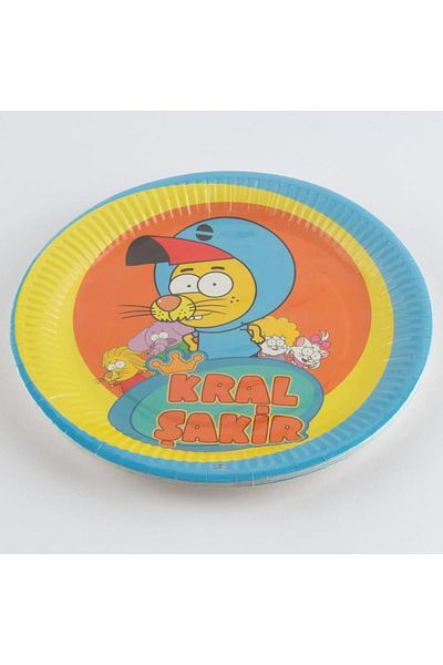 rennway Yellow King Şakir Cardboard Plate 8 Pieces