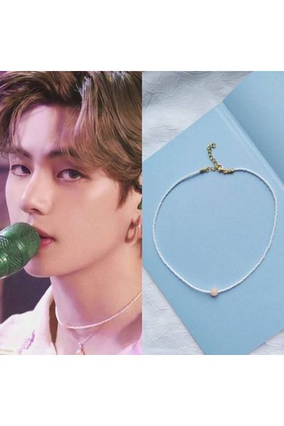 Kpop Dünyasi Bts "V" Necklace 4